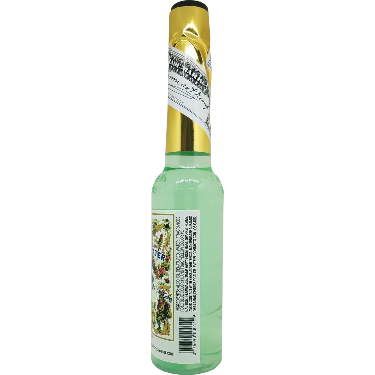 Florida Water Lanman & Kemp close-up label detail highlighting classic branding and authenticity benefit