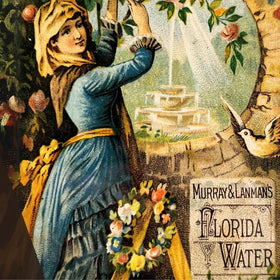 Florida Water on bathroom counter in lifestyle scene for everyday refreshing benefit