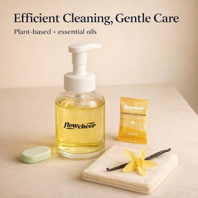 flowcheer foaming dispenser dispensing creamy soap for gentle cleansing