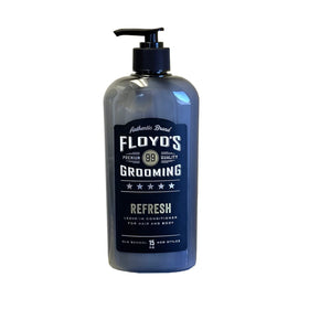 Floyd's 99 front packaging showing 15 oz bottle and product benefits