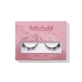 FlutterHabit front packaging showing two underlash pairs, easy everyday lift