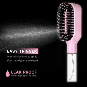FlyLanyards being used on damp hair to reduce tugging and ease knot removal