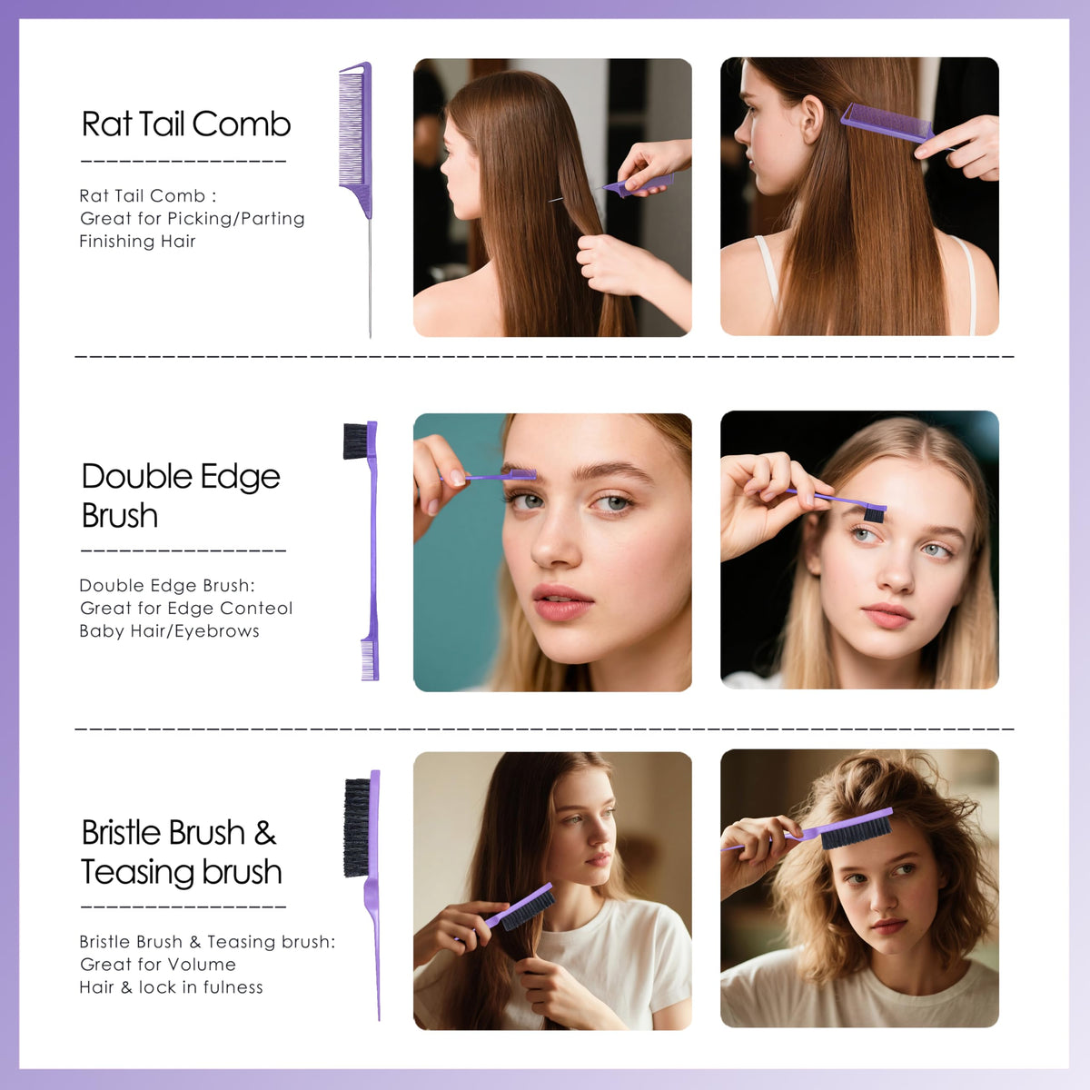 FlyLanyards detangling brush used on wet hair to reduce knots and drying time