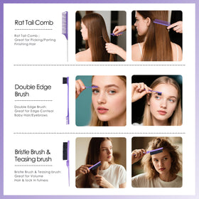 FlyLanyards detangling brush used on wet hair to reduce knots and drying time
