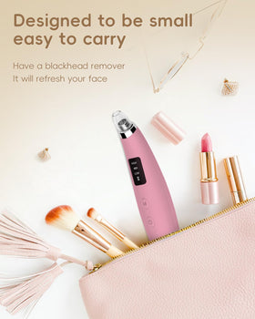 FLYMOOO device on bathroom counter in lifestyle setting indicating travel-ready skincare routine