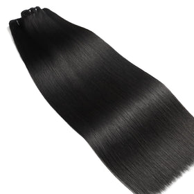 FMIDKOU model wearing bundles at event demonstrating volume and polished style