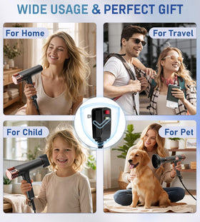 FMZ in travel pouch on suitcase conveying compact portability and salon results