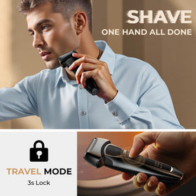 Fndna razor placed in bathroom setting portraying everyday convenience and style