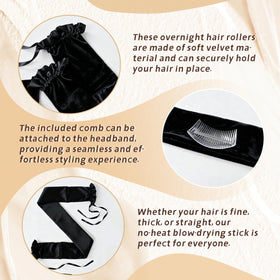 Foaryoer velvet texture detail protects strands and reduces frizz for smooth curls