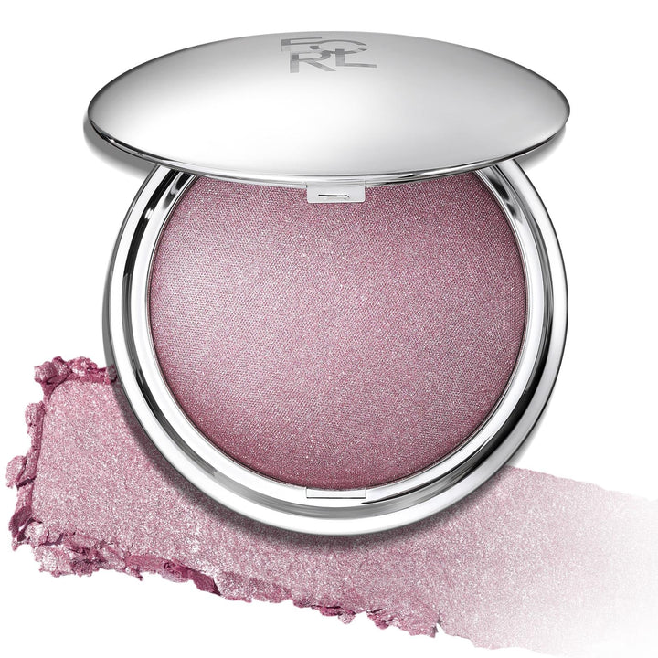 FOCALLURE compact front view showing PK01 pinkish galaxy and clean packaging benefit