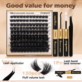 Focipeysa lash bond and remover bottles for secure wear and safe removal