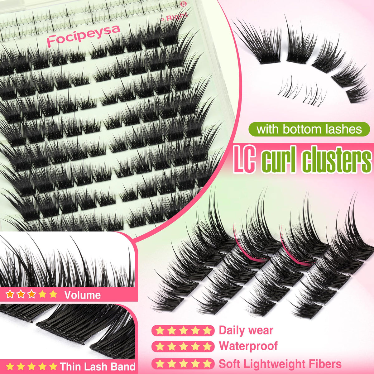 Focipeysa demonstration on hand near mirror for easy one-minute application