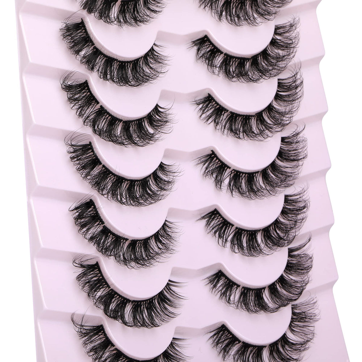Focipeysa hand applying a cluster lash showing easy DIY use