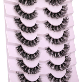 Focipeysa hand applying a cluster lash showing easy DIY use