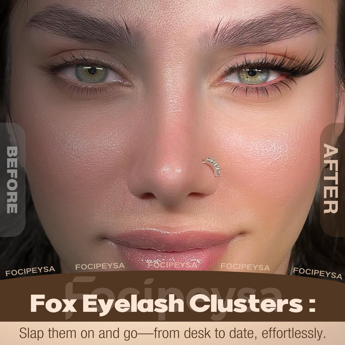 focipeysa close-up of individual clusters showing wispy texture for blending