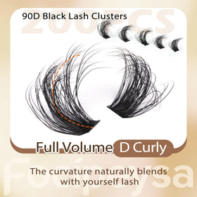 Focipeysa detail of cluster band showing tight base for easy application and minimal shedding