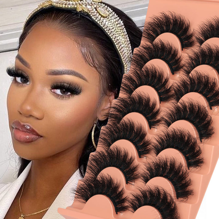 Focipeysa front packaging showing 18mm mink-style lashes and multipack convenience