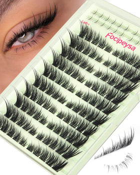 Focipeysa front packaging showing cluster lash set and length range