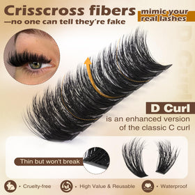 Focipeysa scale comparison of 10mm to 18mm clusters for custom shaping