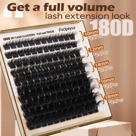 Focipeysa display of mixed 10–18mm clusters to customize volume