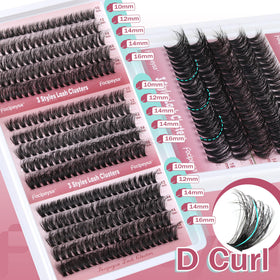 Focipeysa display of 9–16mm cluster lengths illustrating layering options for dimension