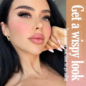 Focipeysa lifestyle image of evening makeup showcasing dramatic lashes