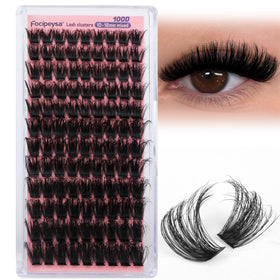 Focipeysa lifestyle photo with finished makeup presenting natural voluminous lash effect