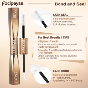 Focipeysa lashes styled on vanity for at-home salon-quality look