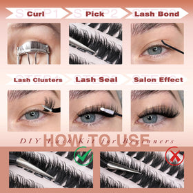 Focipeysa lifestyle image of woman wearing clusters for glamorous eyes