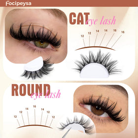 Focipeysa on eye close-up showing natural salon-effect lash enhancement