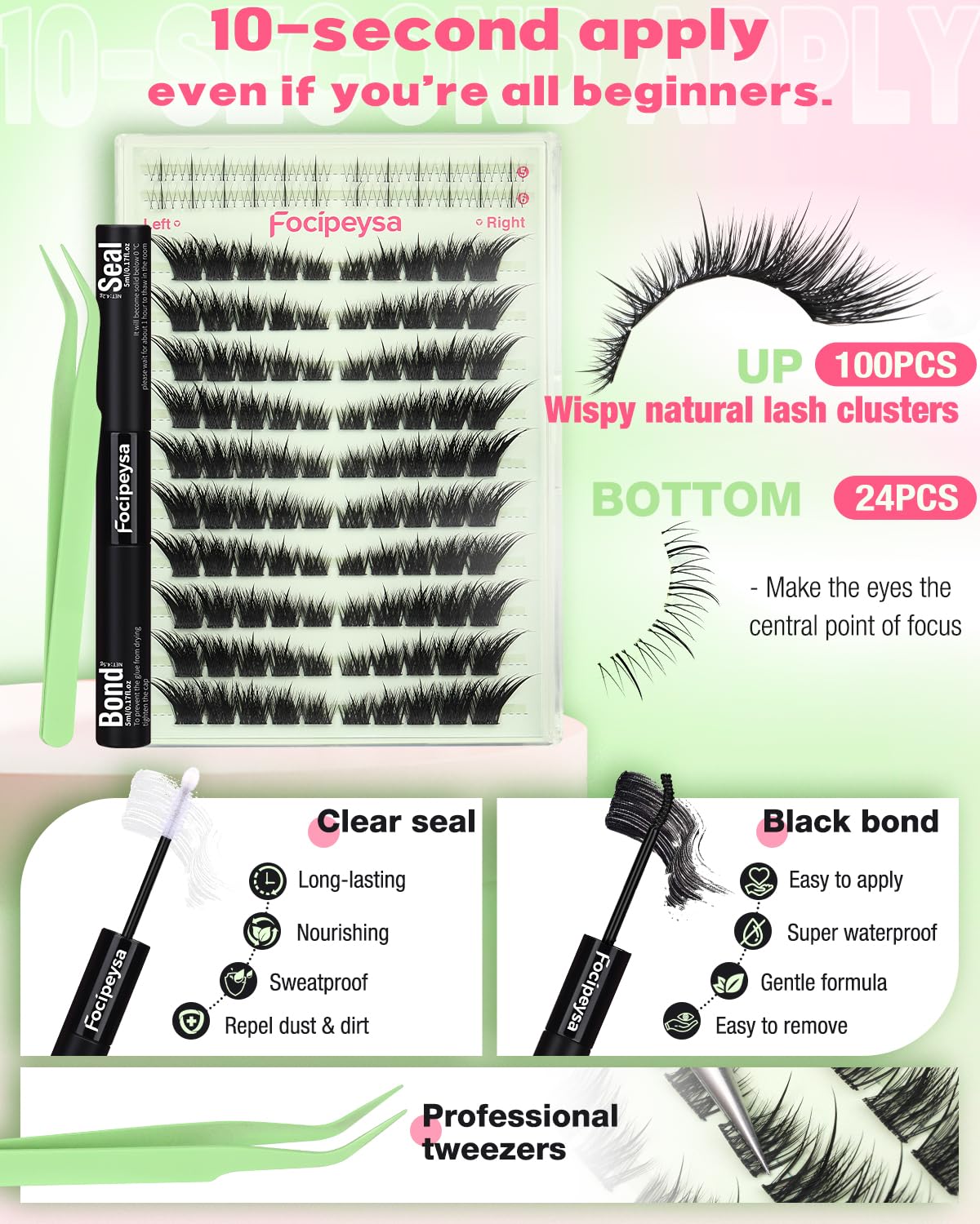 Focipeysa precision tweezers in use showing accurate placement benefit