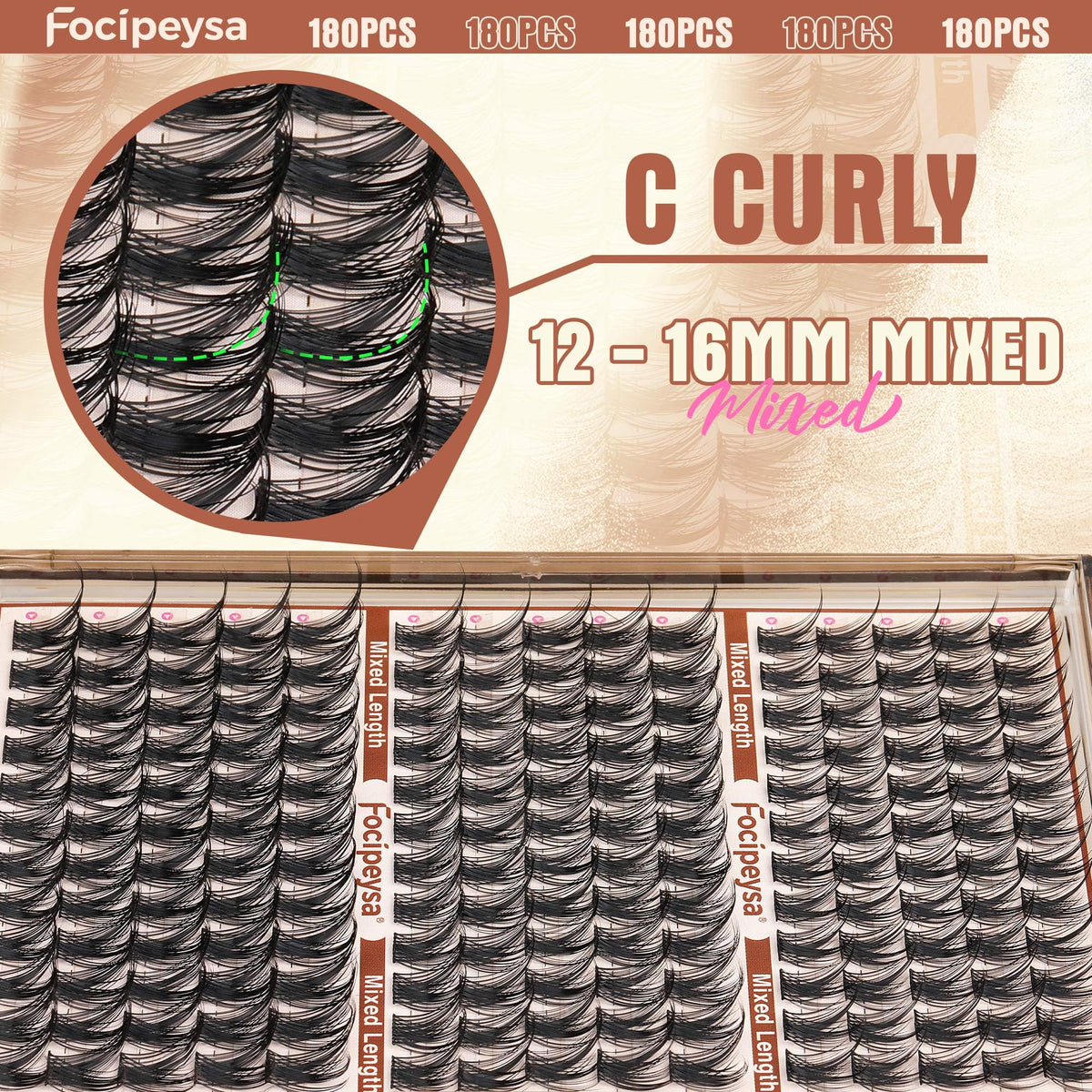 Focipeysa reusable clusters in storage case for long-term cost savings