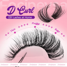 Focipeysa macro of lash fiber texture showing soft synthetic material for comfortable wear