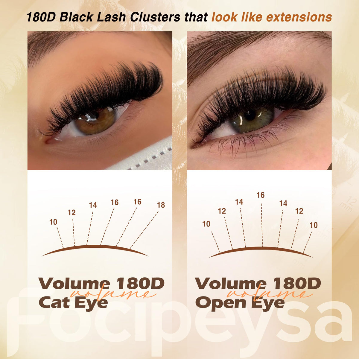 Focipeysa lash applicator tweezers detail for precise DIY placement