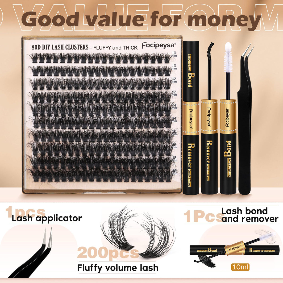 Focipeysa precise tweezers detail for accurate lash placement