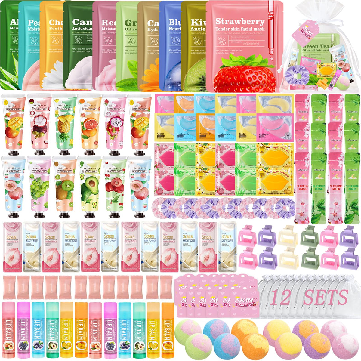 FOCone front packaging showing full 156 piece spa party kit and neat presentation benefit