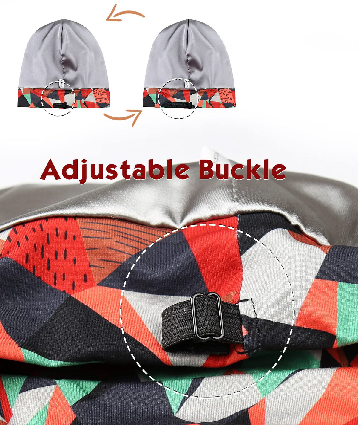 FocusCare cap on dreadlocks model keeps locks contained and preserved