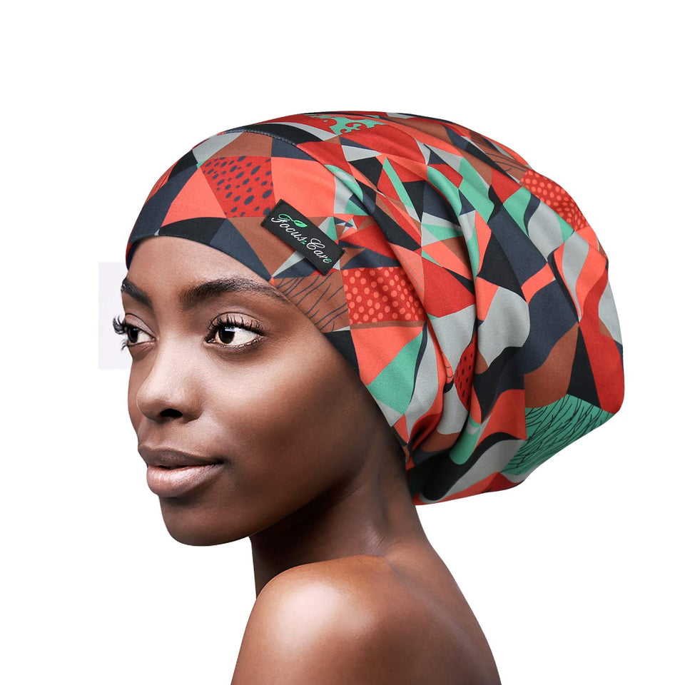 FocusCare front view red cap shows secure fit and stylish protection