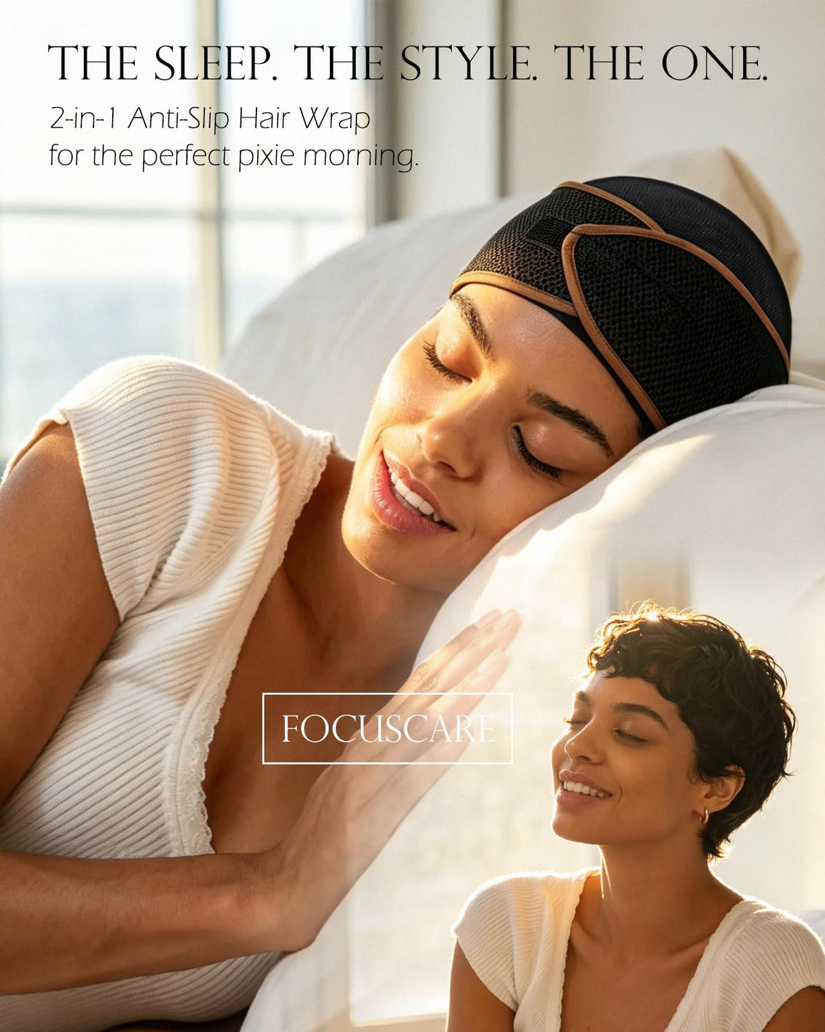 FocusCare detailed view of hook-and-loop fastener for adjustable secure fit benefit