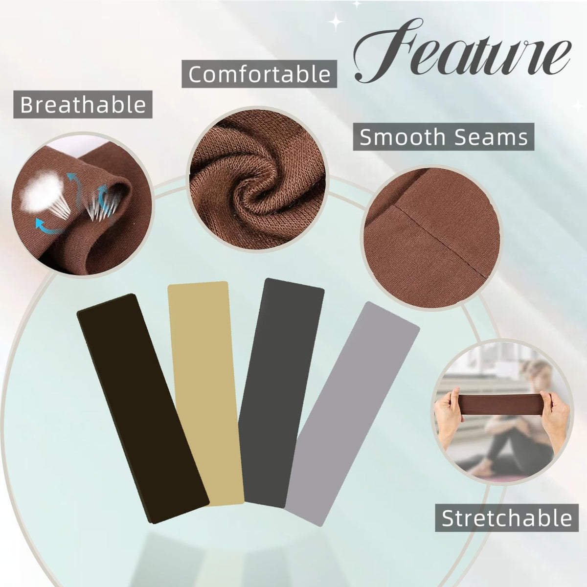 FODALUN color array flatlay showing 25 shades for outfit matching