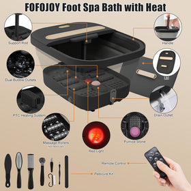 FOFOJÔY close-up of massage rollers and bumps for targeted foot stimulation