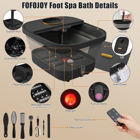 FOFOJÔY close-up of massage rollers and bumps for soothing foot pressure relief