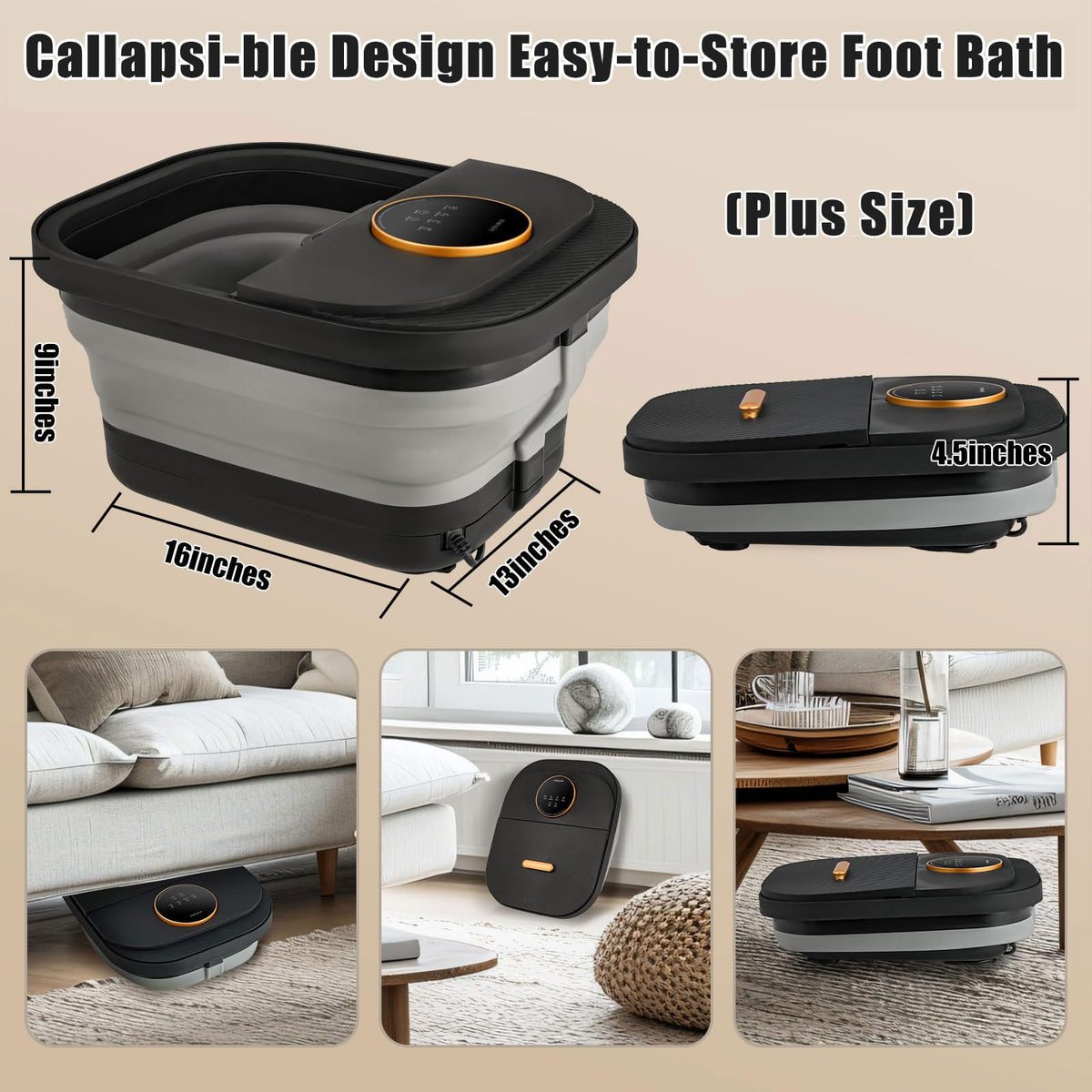 FOFOJÔY drain and handle detail for simple emptying and transport convenience