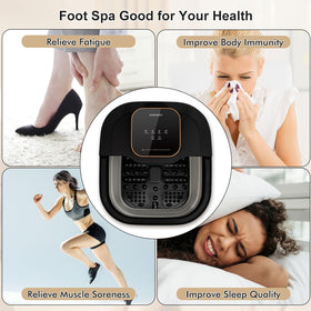 FOFOJÔY lifestyle view of foot spa in use providing relaxing soak