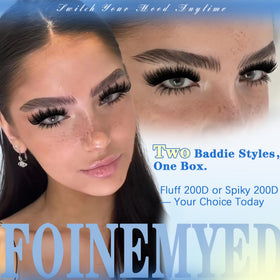 FOINEMYED bottom lash clusters detail showing lift and balance