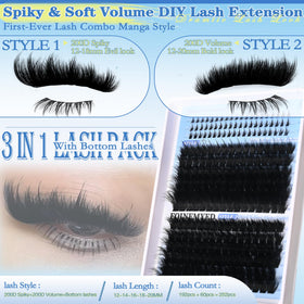 FOINEMYED close-up of spiky tips highlighting textured definition
