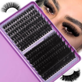 FOINEMYED front packaging showing cluster lashes for easy selection and value