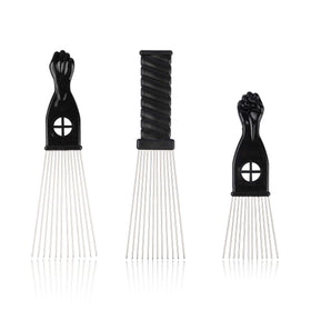 Folansy comb handle detail with classic fist design for secure grip