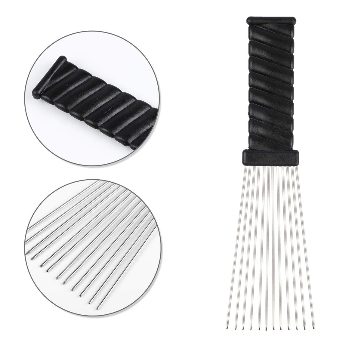 Folansy comb set flat on table showing compact storage and portability