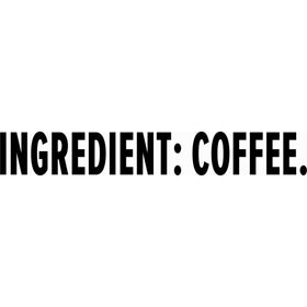 Folgers Gourmet Supreme canister on kitchen counter with brewed cup, everyday enjoyment